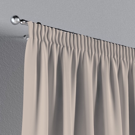 Zasłona na taśmie marszczącej 1 szt. 130x245 jasnobeżowy