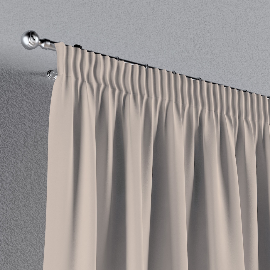 Zasłona na taśmie marszczącej 1 szt. 130x245 jasnobeżowy