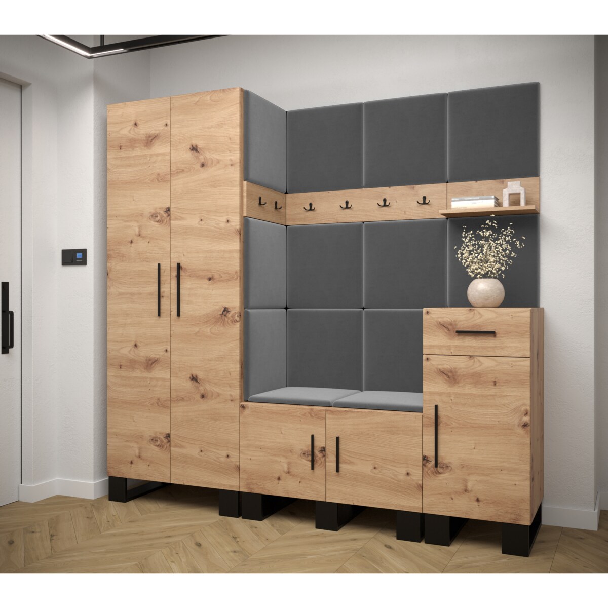 Garderoba do przedpokoju Abiks ARTIN 1 artisan+manila16