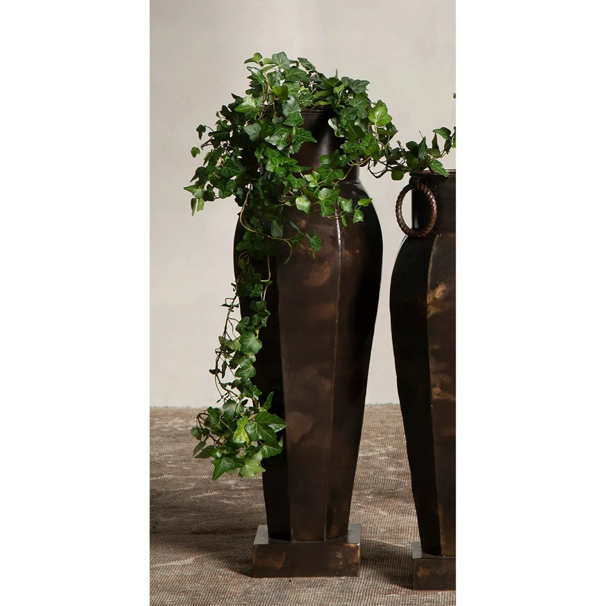 WAZON PODŁOGOWY LOFT DUŻY WYSOKI NA GAŁĘZIE DO SALONU DOMU METALOWY 70cm