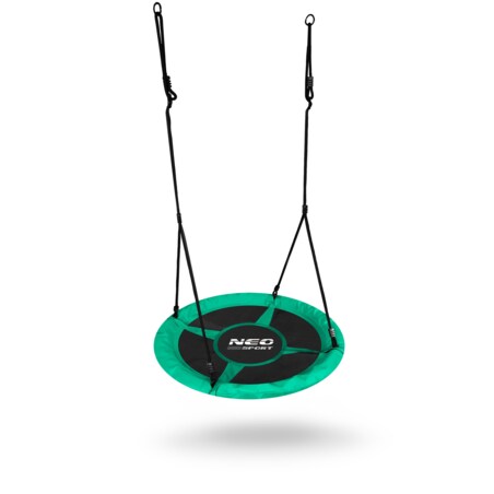 Huśtawka ogrodowa bocianie gniazdo 115 cm Neo-Sport Swingo zielona