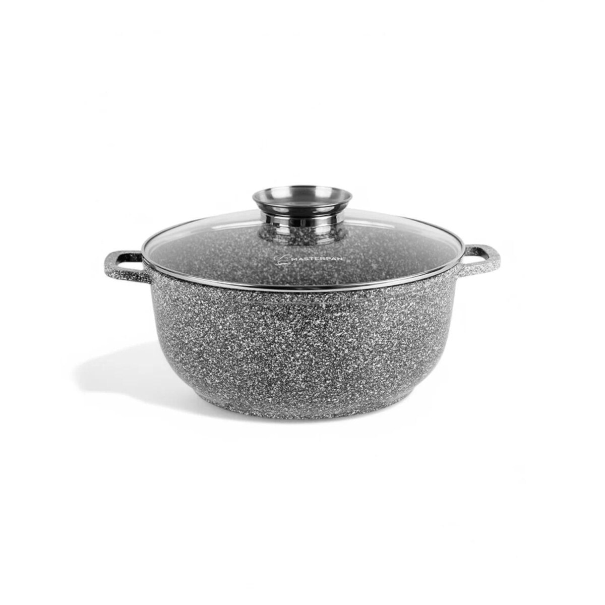Garnek ceramiczny z pokrywką 28CM 6.5L na indukcję gaz kamienny MASTERPAN