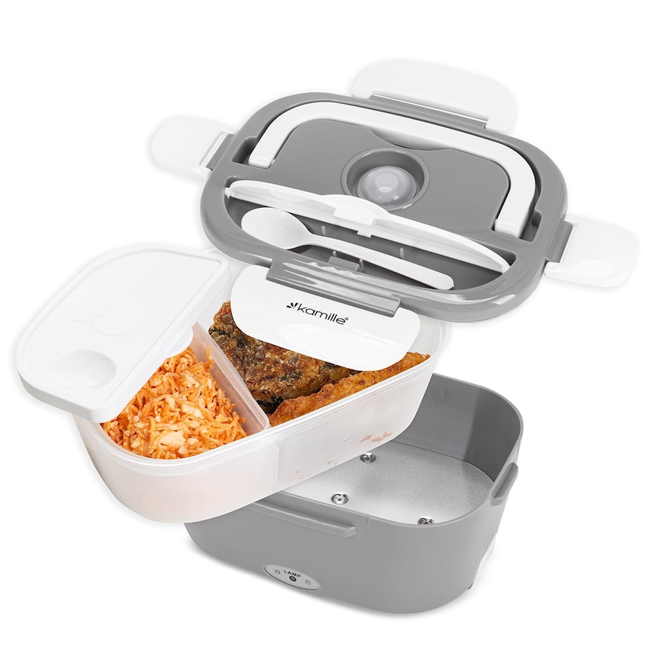 Elektryczny lunch box podgrzewany termos pojemnik na obiad 1.5L KAMILLE
