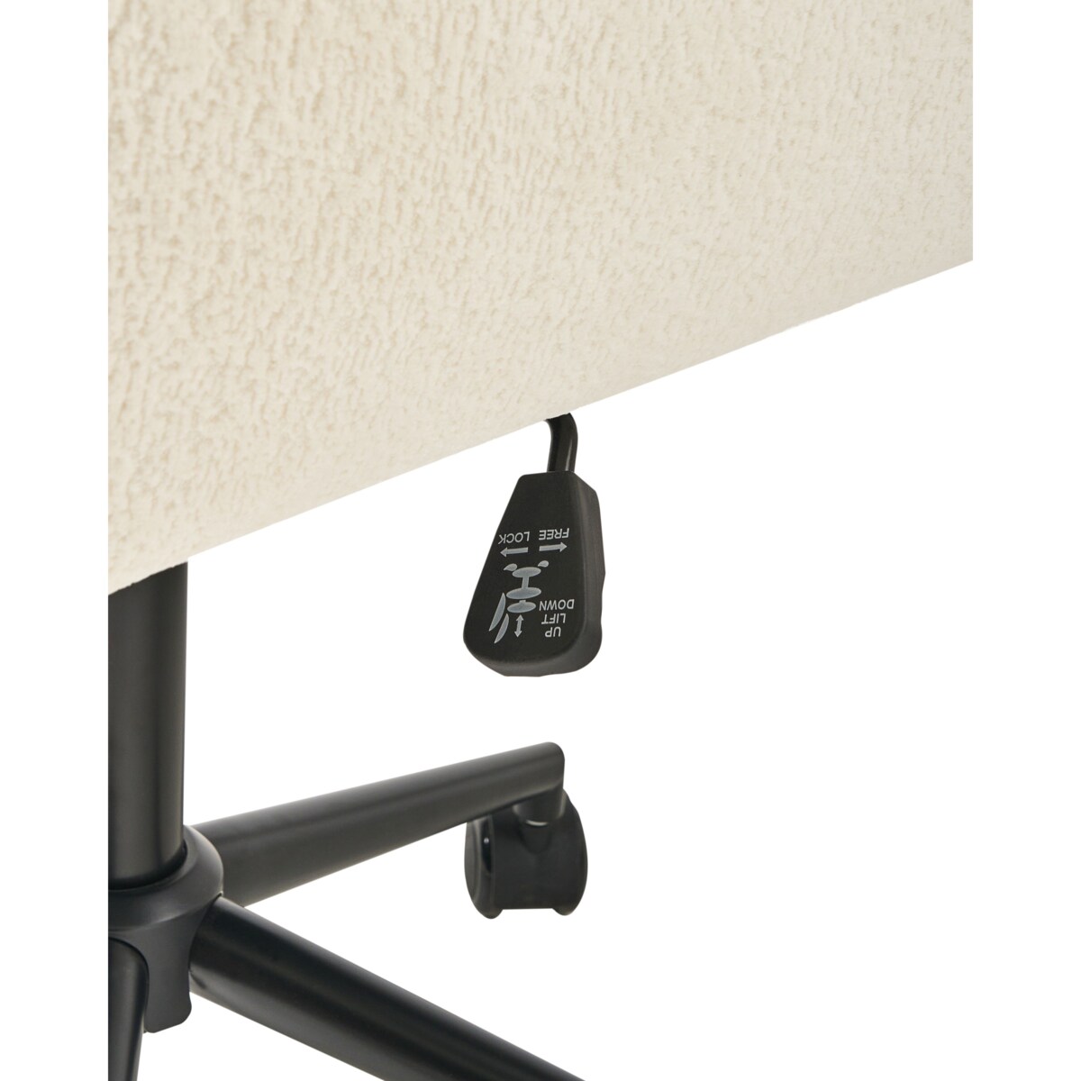 Krzesło obrotowe ALPINE Boucle Złamana biel