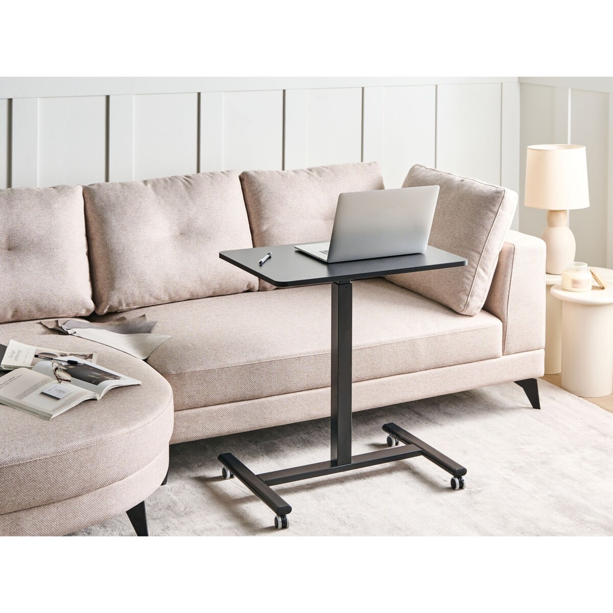 Regulowany stolik pod laptopa ACADEMIA Czarny 65 cm 48 cm