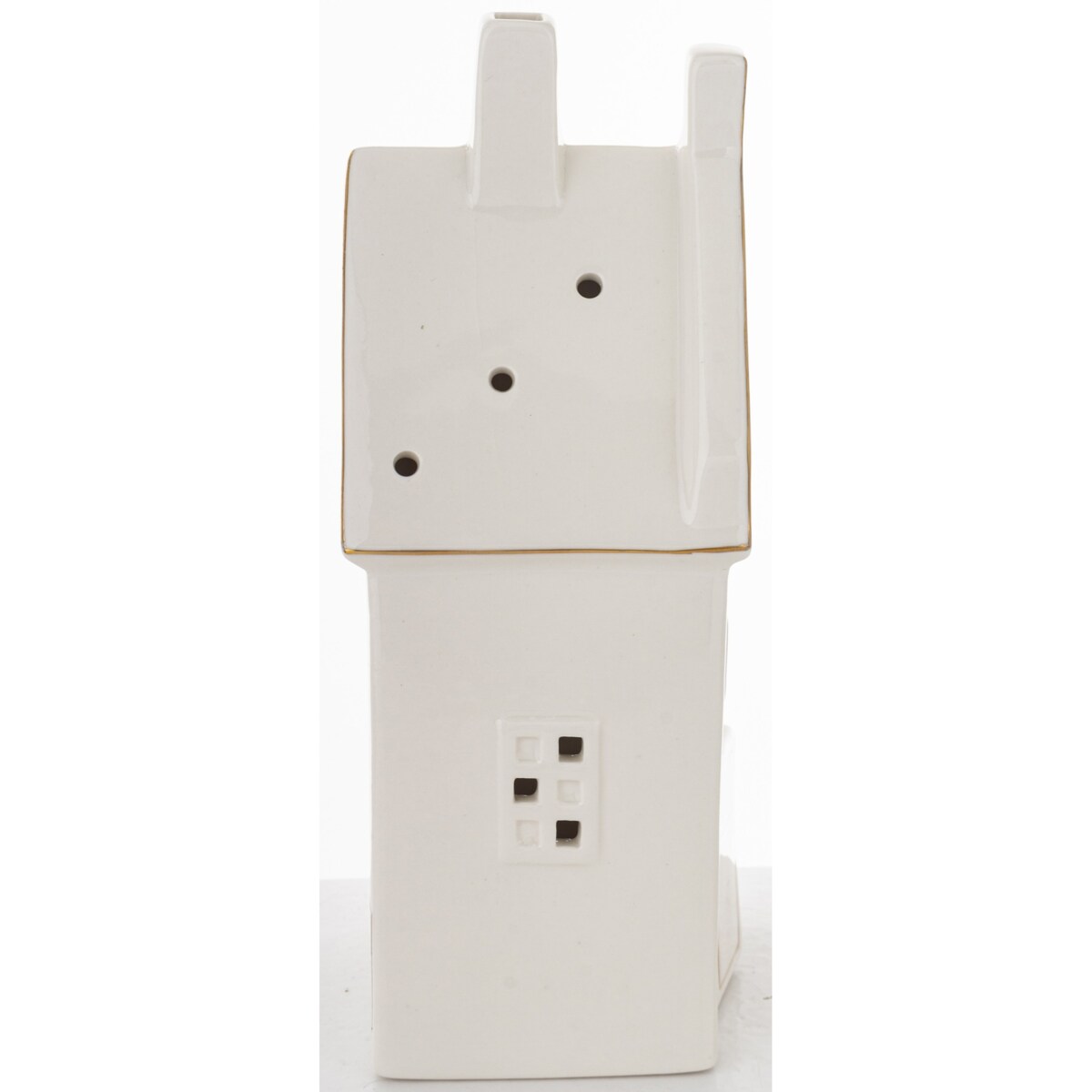 Ceramiczny biały domek LED 20x8,5 cm ADANI - II