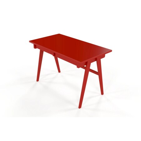 Drewniane biurko / toaletka z szufladami Visby EDDA / kolor bordowy