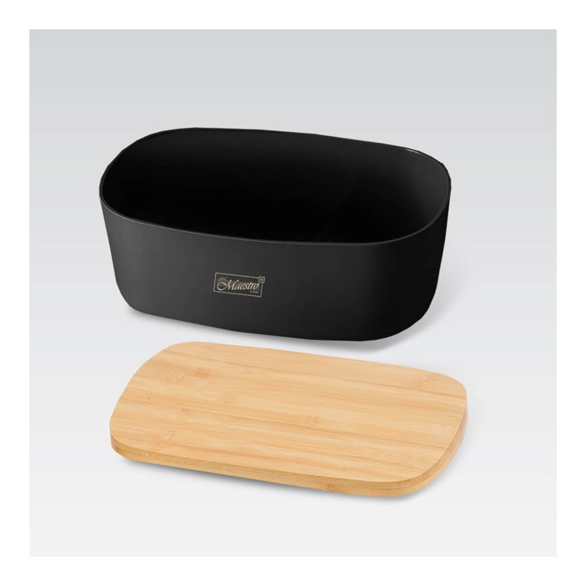 Maestro chlebak z deską do krojenia MR1776BLACK