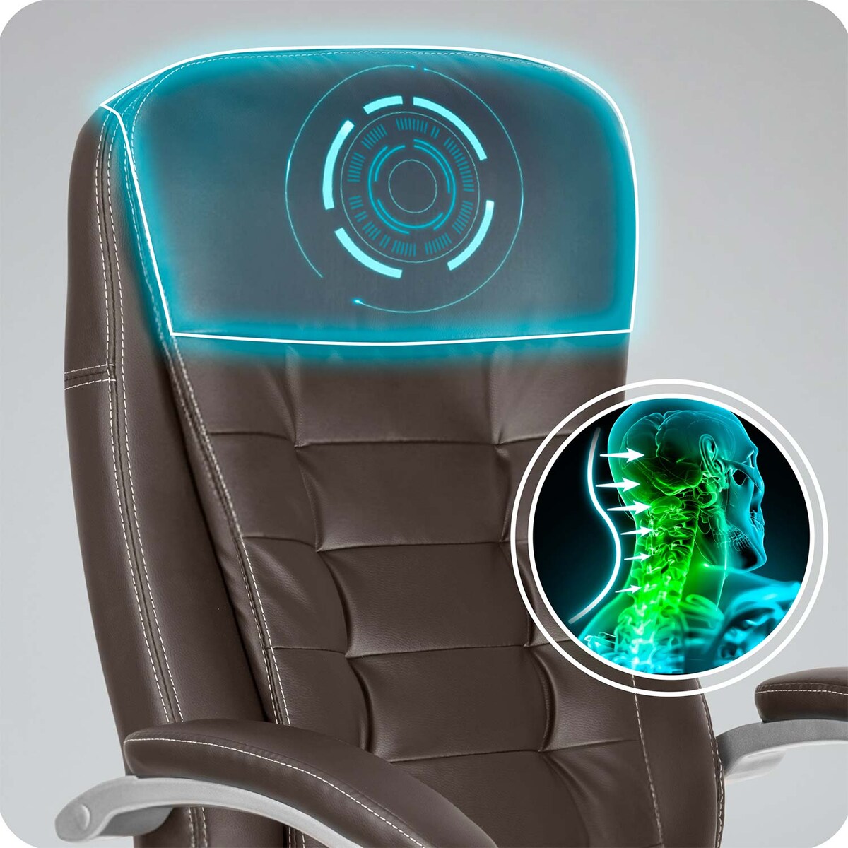 Fotel biurowy Sofotel 322 ciemny brąz - dark brown