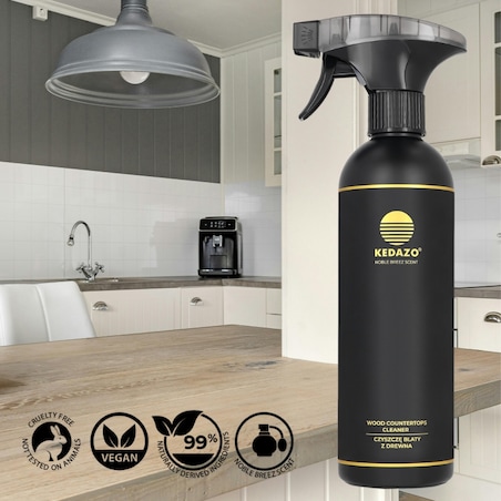 Płyn do czyszczenia mebli -KEDAZO Wood Countertops Cleaner — naturalna troska o piękno i trwałość drewna