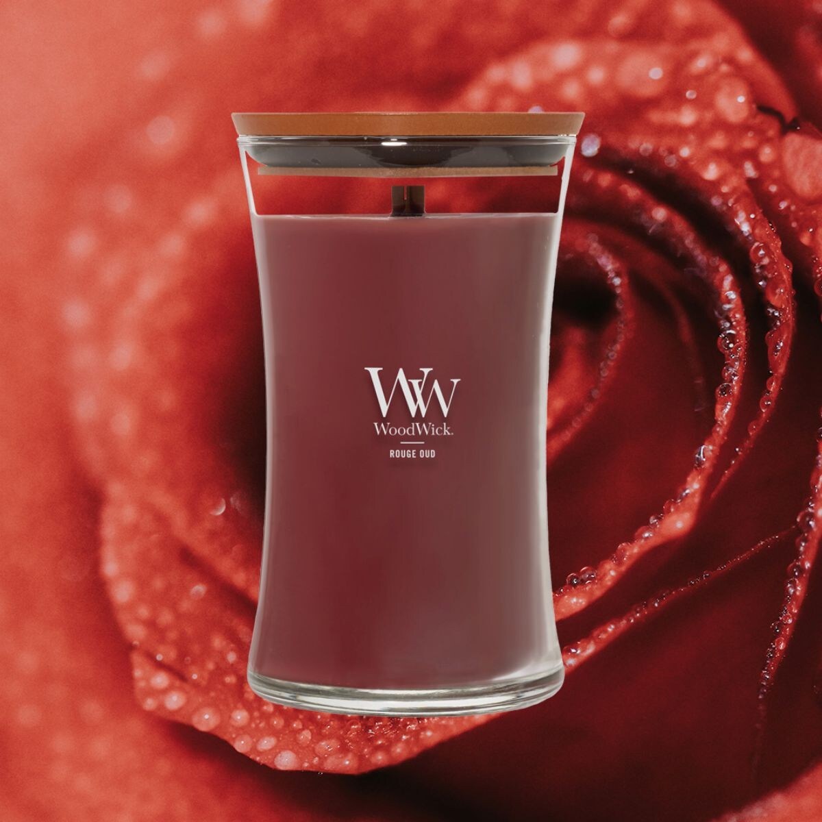 WoodWick świeca duża ROUGE OUD