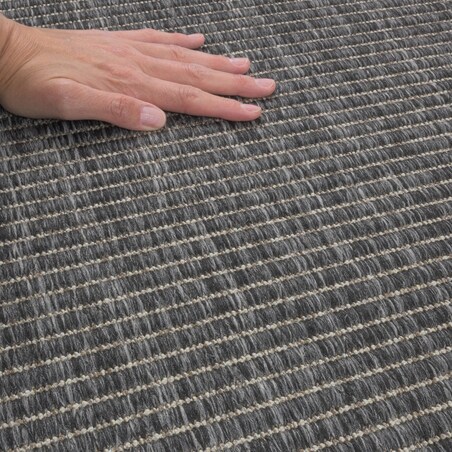 Chodnik płasko tkany Roma 68x114 cm Ramka Antracytowy