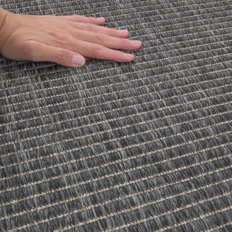 Chodnik płasko tkany Roma 68x114 cm Ramka Antracytowy