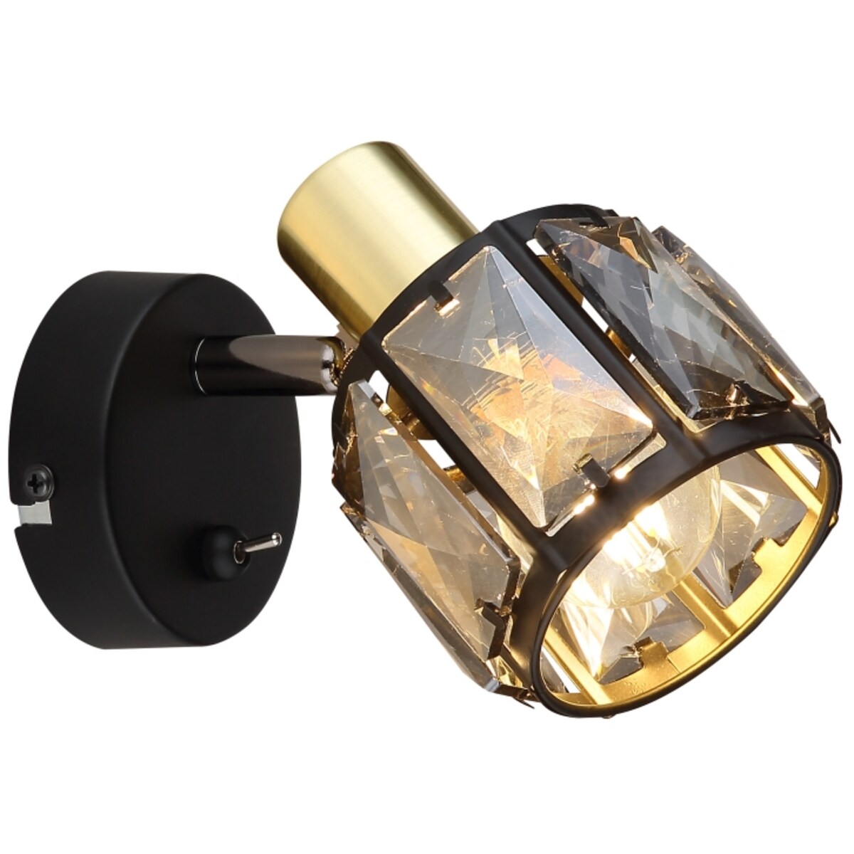 Lampa reflektorowa Indiana 54357-1B kinkiet czarny złoty