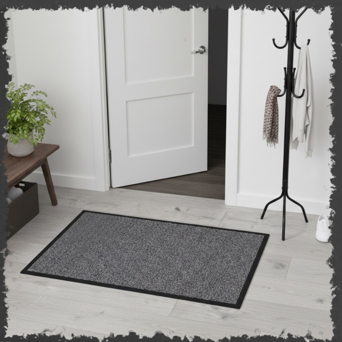 Wycieraczka pod drzwi 90X150 wejściowa gumowa antypoślizgowa zewnętrzna