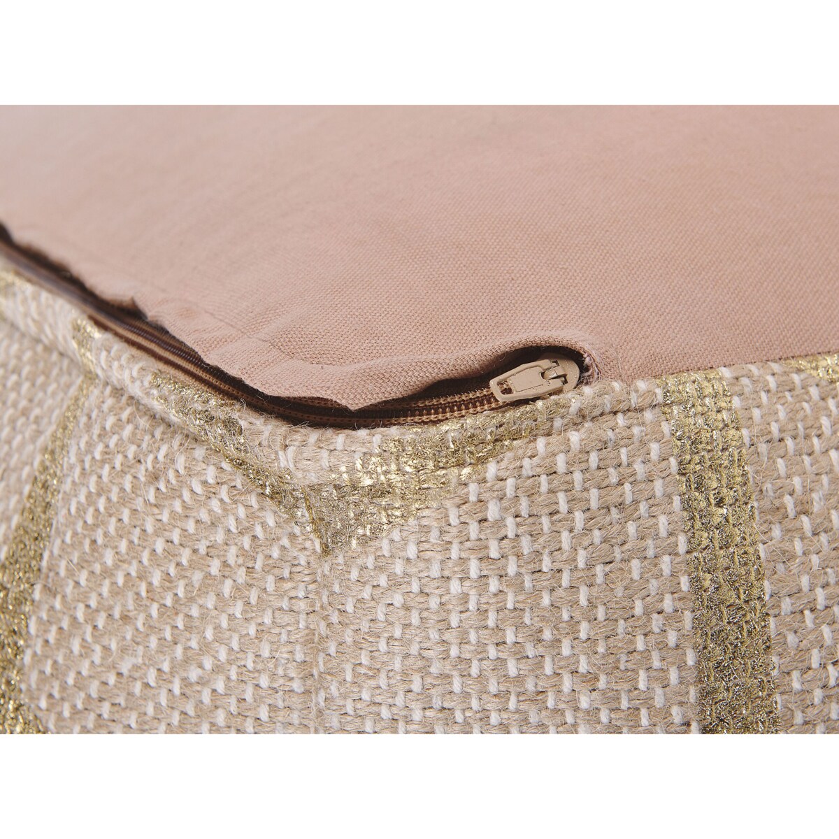 Puf 67 x 67 cm beżowy MAMALA