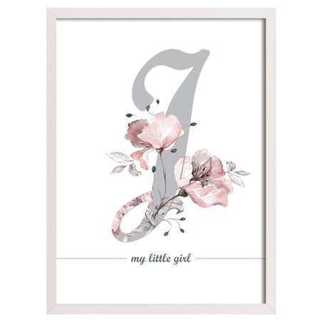 Obrazek Rose Lagoon Letter 30x40cm, 30x40cm