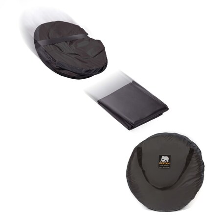 DERYAN Łóżeczko turystyczne Baby Luxe z moskitierą, czarne