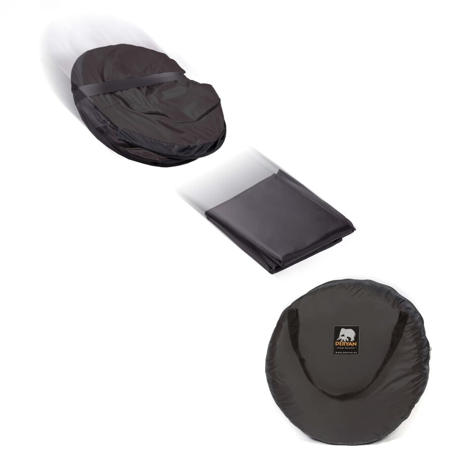 DERYAN Łóżeczko turystyczne Baby Luxe z moskitierą, czarne