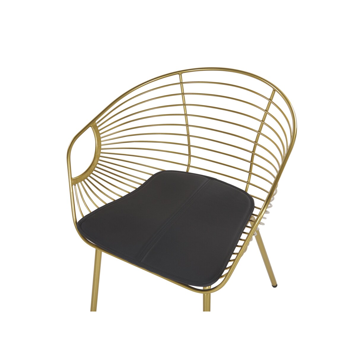 Zestaw 2 krzeseł do jadalni złoty HOBACK