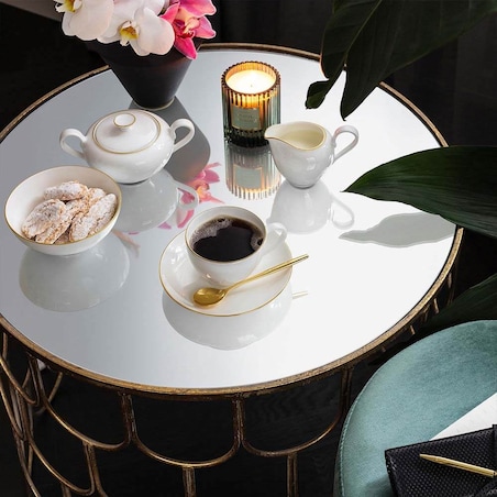 Spodek do filiżanki do herbaty Anmut Gold, 15 cm, Villeroy & Boch