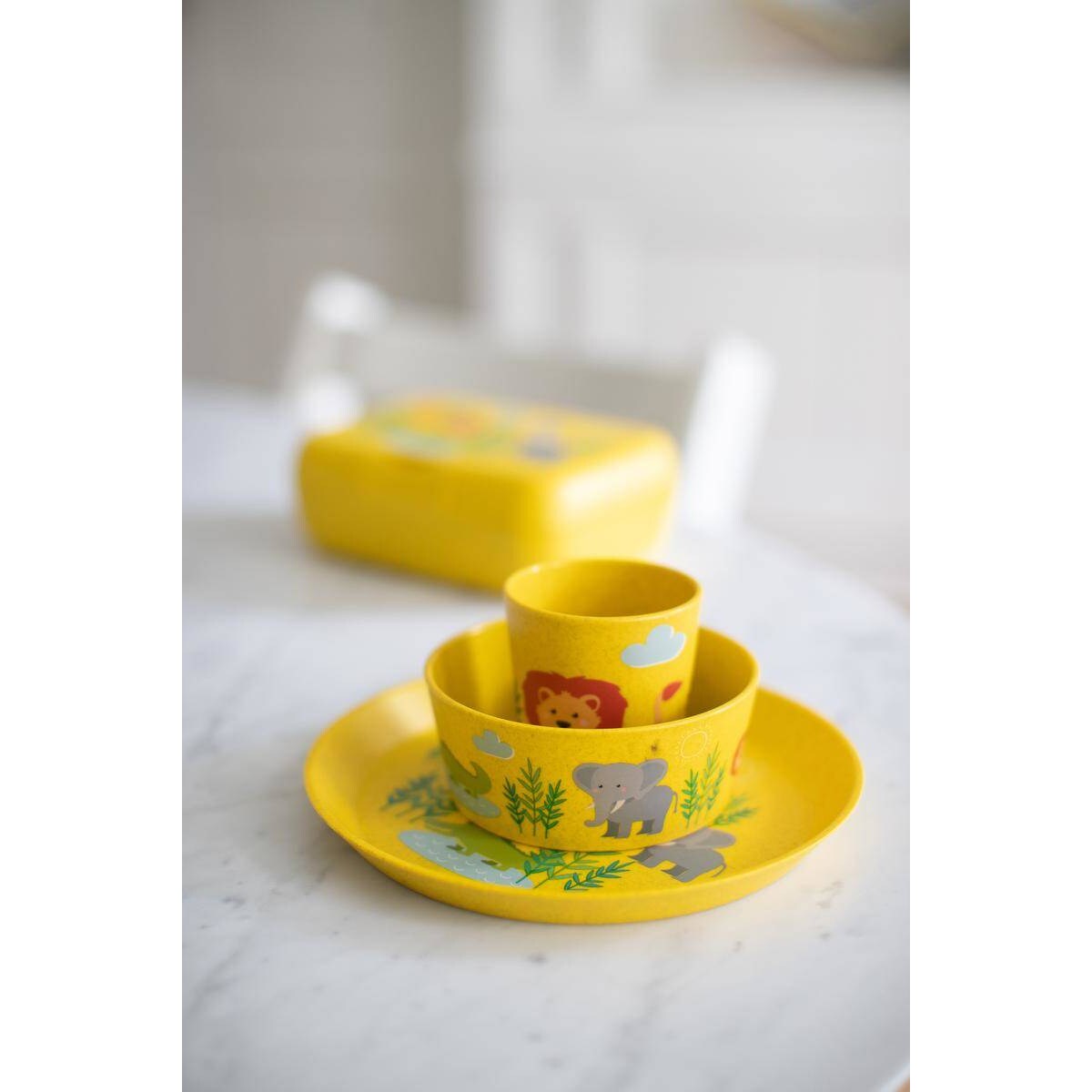 Zestaw obiadowy dla dzieci, z tworzywa organic, KOZIOL