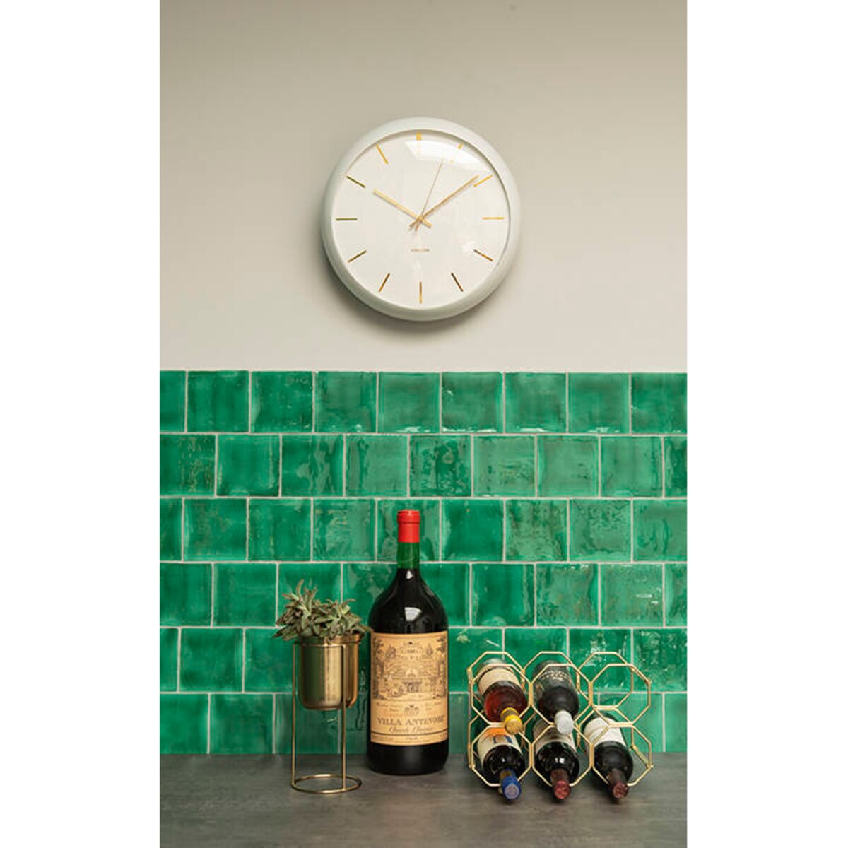 Stojak na wino HONEYCOMB, na 6 butelek, 31 x 22 x 16,5 cm