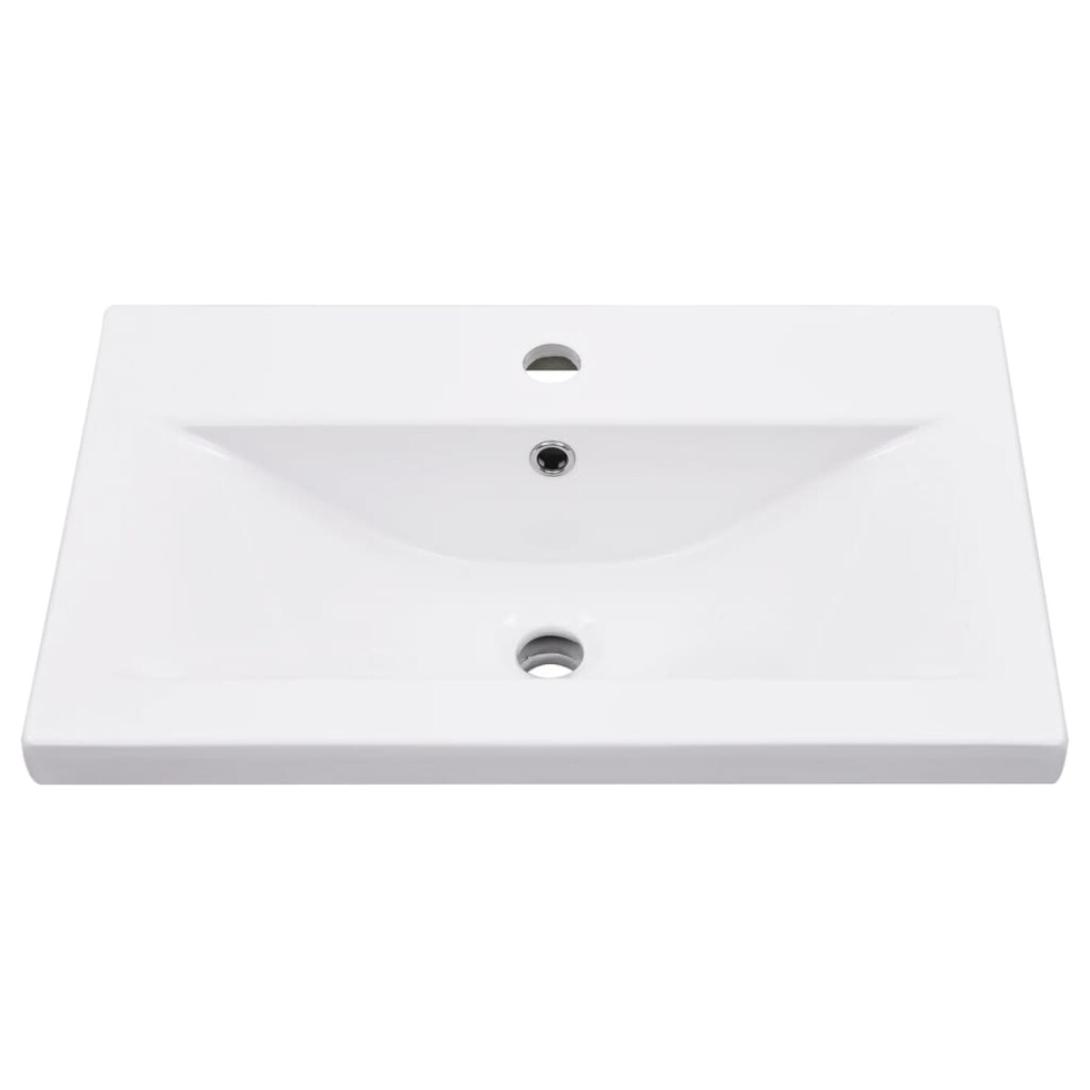 vidaXL Stelaż łazienkowy z wbudowaną umywalką, biały, żelazo