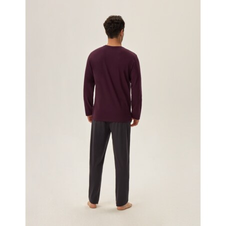 Piżama Hoax 41921-93X Fioletowa Fioletowy, XL