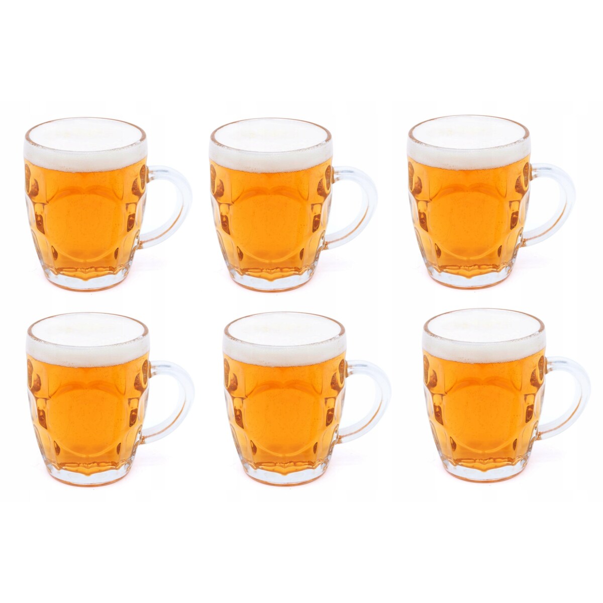 SZKLANY KUFEL na do piwa napoje z uchem 500 ml restauracji domu grill 6 szt