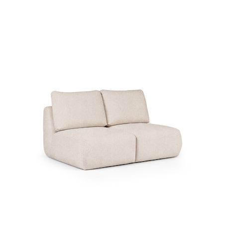 Mirel Sofa 2 osobowa bez podłokietników kremowa