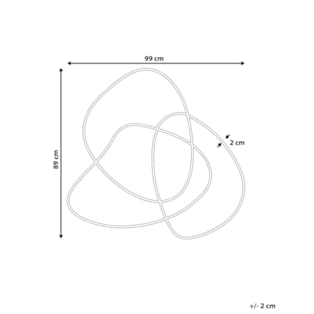 Lustro ścienne TAILLY Czarny