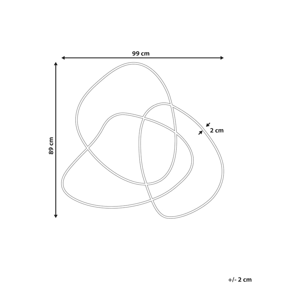 Lustro ścienne TAILLY Czarny