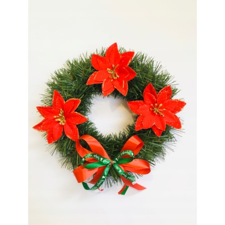 WIANEK ŚWIĄTECZNY sztuczny na drzwi okno stół gotowy gwiazda dekoracja