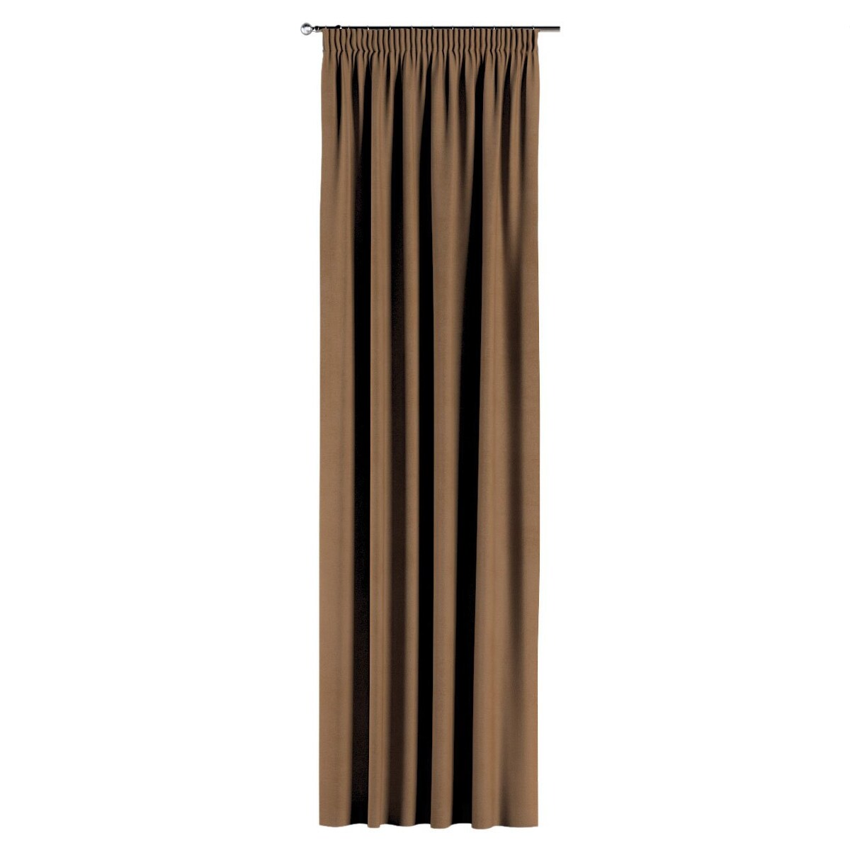 Zasłona na taśmie marszczącej 1 szt. 130x260 jasny brąz