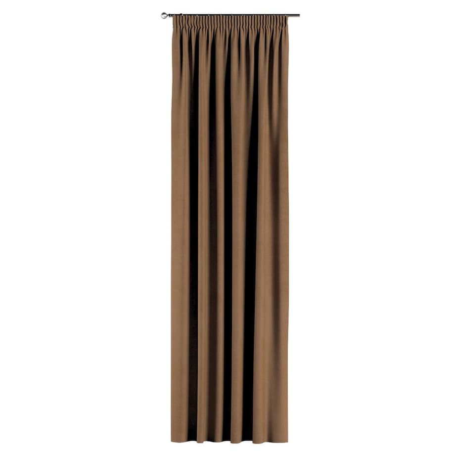 Zasłona na taśmie marszczącej 1 szt. 130x260 jasny brąz