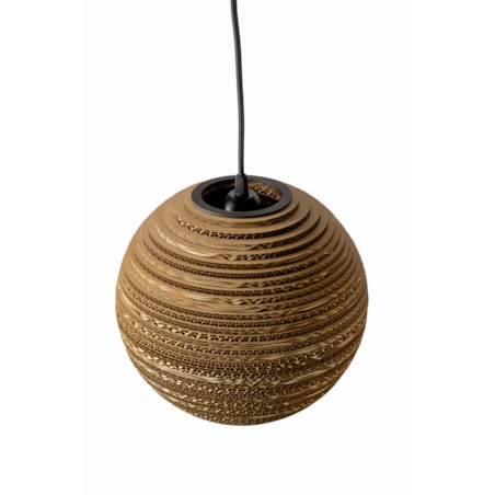 Okrągła lampa wisząca z tektury - SFERA 25