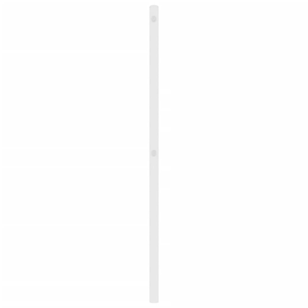 vidaXL Metalowe wymienne wezgłowie, białe, 100 cm