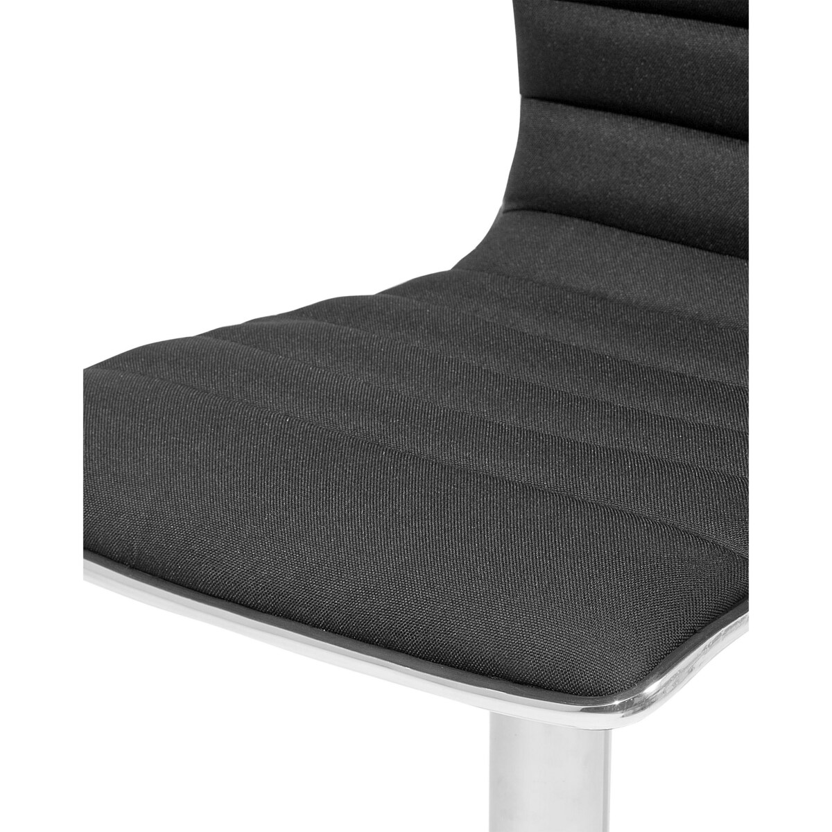 Zestaw 2 hokerów barowych regulowanych czarny LUCERNE