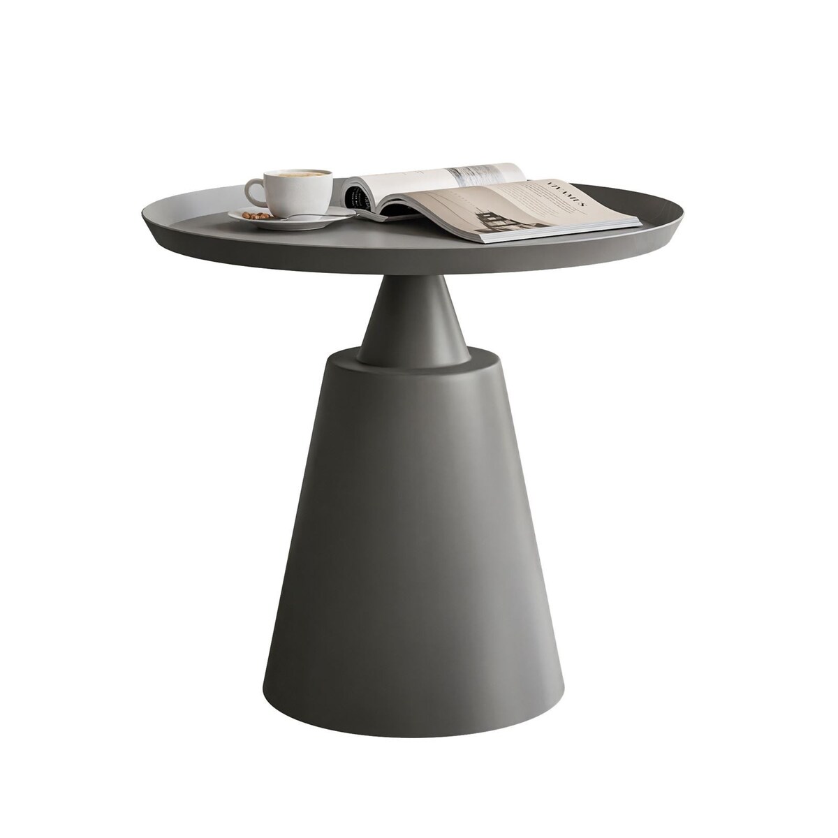 Okrągła ława VORTELLE szara