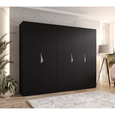 Szafa uchylna Sandi 1 250 wys 202 cm Czarny + u Kaszmir