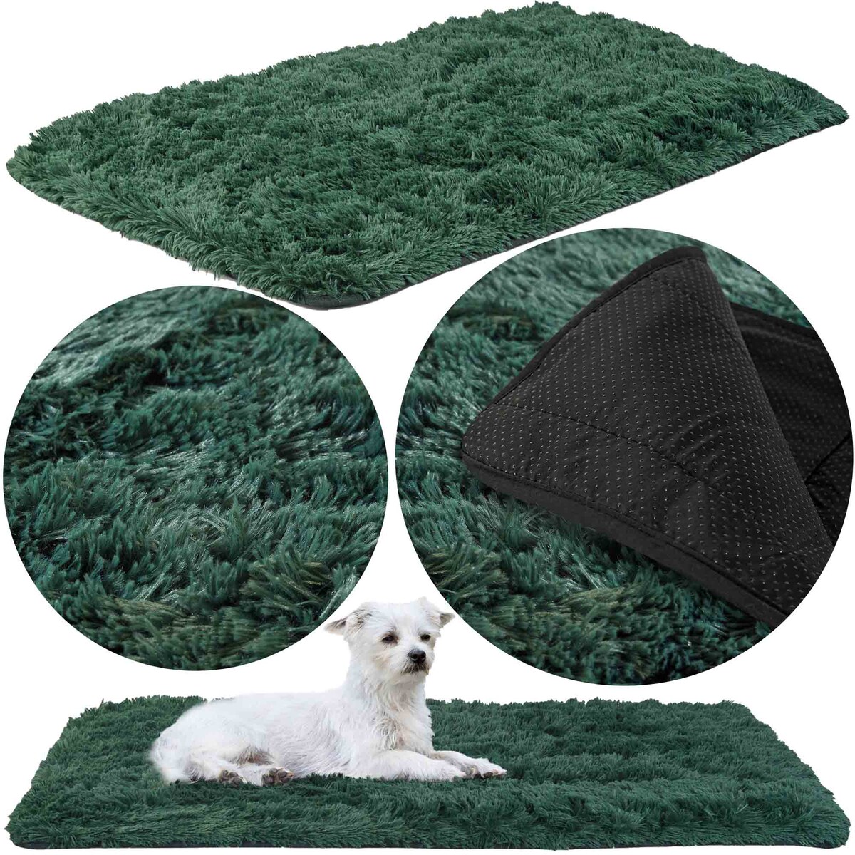 Dywan Shaggy Futrzany Pluszowy Antypoślizgowy Do Salonu Pokoju 80X120 Cm