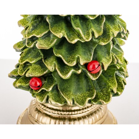 Choinka zielona ze złotą podstawą 40x15x15 cm CHRISTMAS TREE