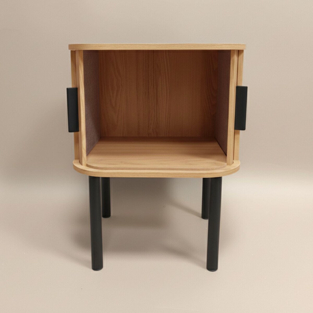 Szafka nocna ryflowana SCAVA, 40 x 40 x 53 cm