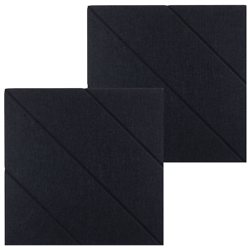 Zestaw 2 szt panel filcowy Felly 40x40 cm płytka kwadrat czarny