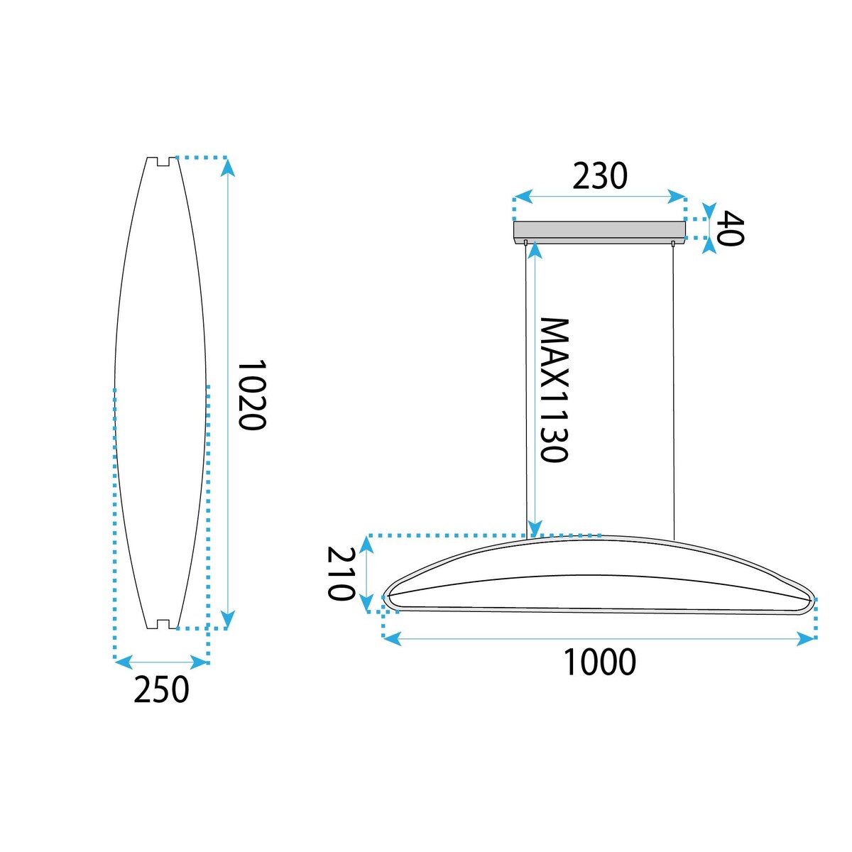Lampa Sufitowa Wisząca G124-Cp Led Złoty, Metal, Tworzywo Sztuczne