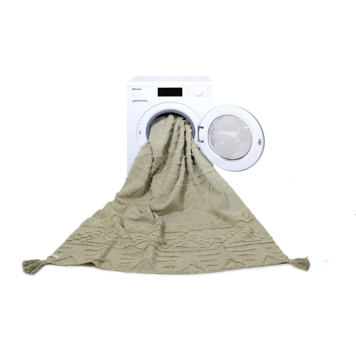 Dywan bawełniany Tribu Olive 170x240 cm Lorena Canals