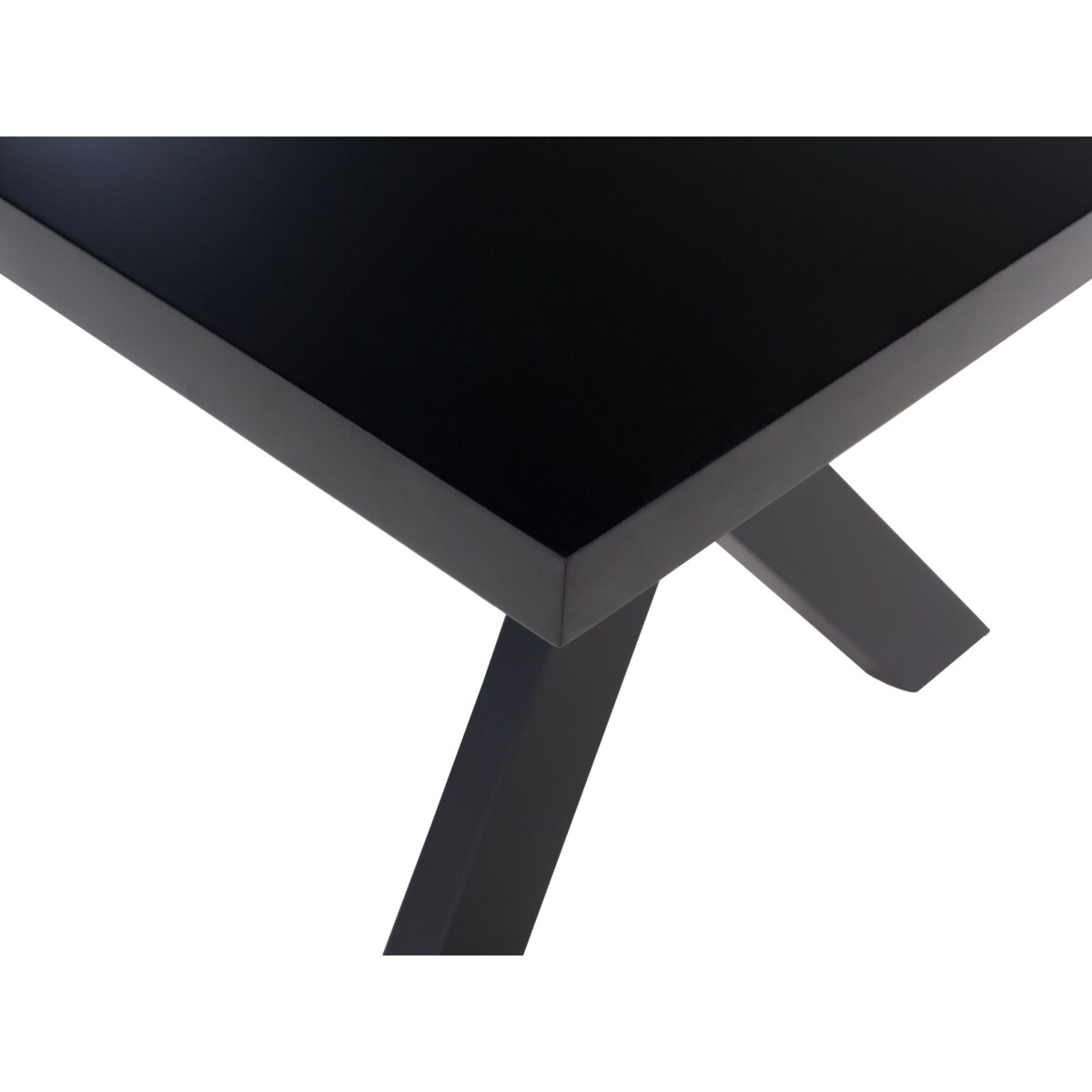 Stół do jadalni LISALA Czarny 180 cm 100 cm