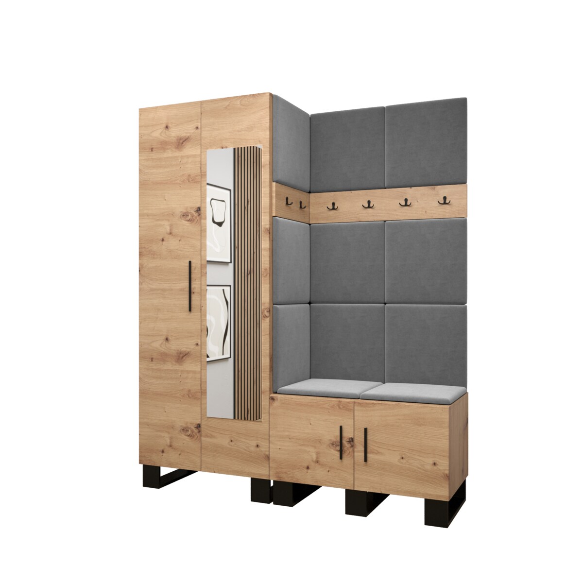 Garderoba do przedpokoju Abiks ARTIN 14 artisan+manila16