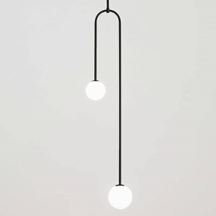 Lampa wisząca Low MSE010100261 szklane kule białe czarne